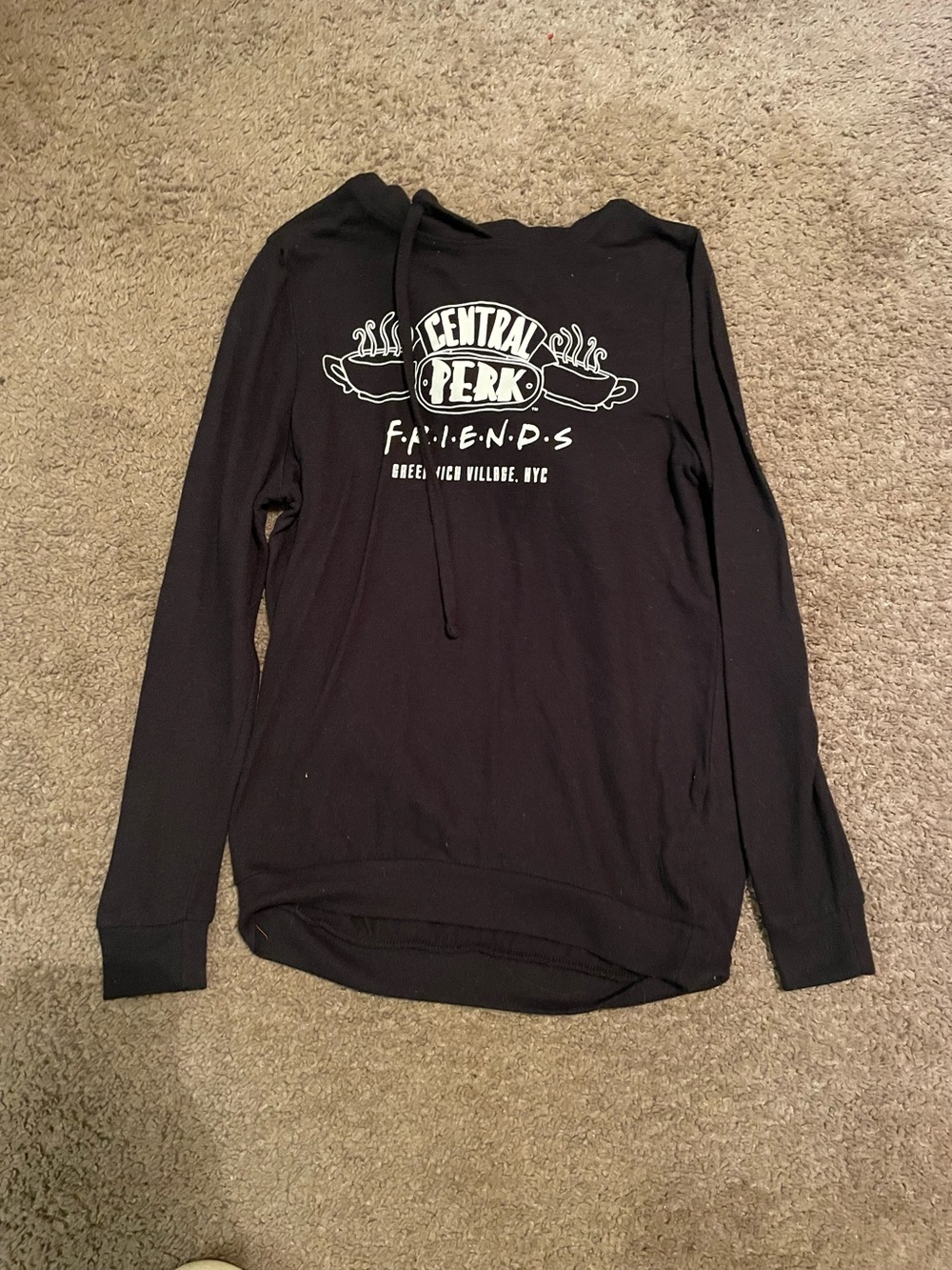 FRIENDS Black Central Perk Long Sleeve Tee